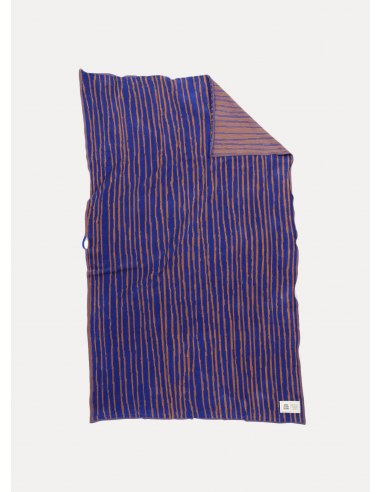 Stripe Beach Towel | Azure & Chestnut Livraison rapide