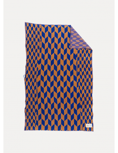 Arrow Tail Beach Towel | Azure & Chestnut de pas cher