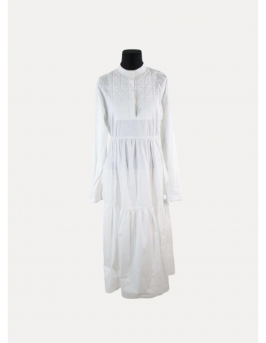 Robe Longchamp blanc 100% coton. Taille 36. d'Europe débarque