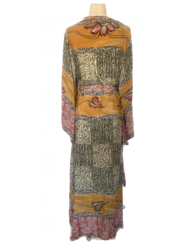 Robe-Kimono longue croisée manches pagode Vanilla numéro 8 livraison et retour toujours gratuits