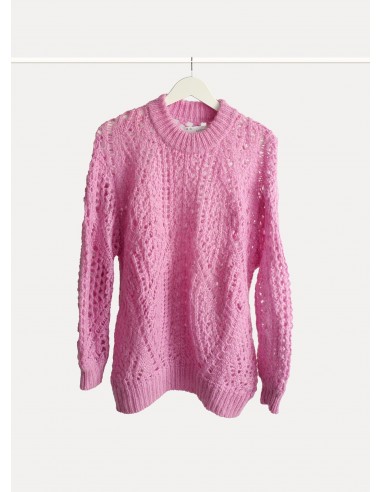 Pull en laine torsadé Rose XS/34 meilleur choix