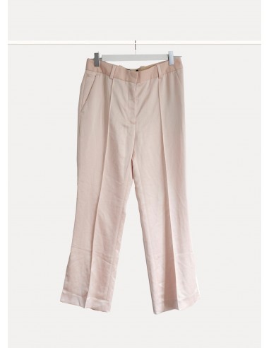 Pantalon fluide beige en satin Beige & Rose XS/34 En savoir plus