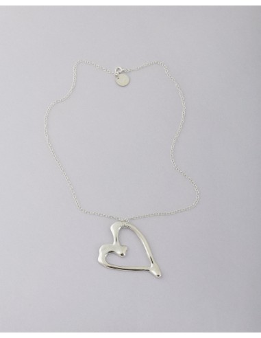 Collier MELTING HEART N°01 with chain 935 or 18 k - Couleur Silver or Gold Faites des économies