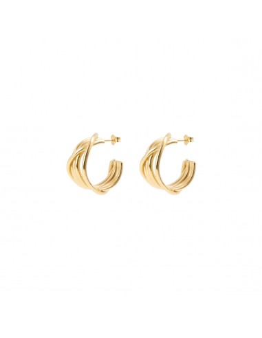 Boucle d'oreilles IN MOTION Hoops 935 or 18 k - Couleur Silver / Gold solde