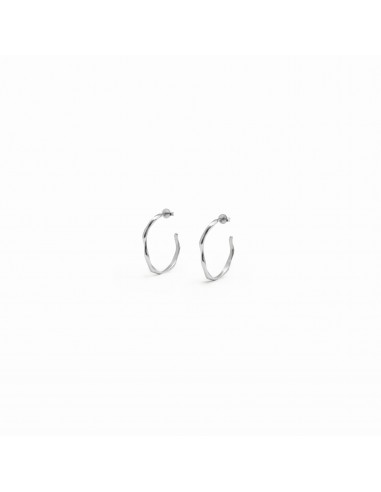 Boucle d'oreilles Silver Flow Hoops 935 - Couleur Silver livraison gratuite