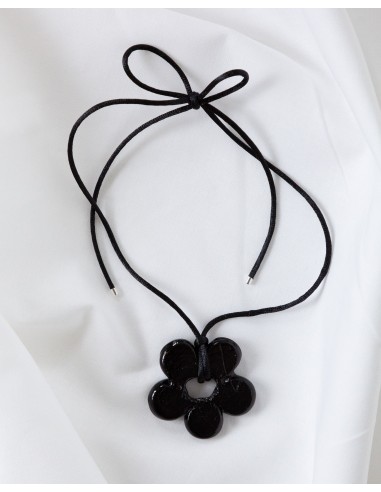 Collier COSMIC LARGE GLASS FLOWER Necklace - Couleur White / Grey / Brown or Black Amélioration de cerveau avec