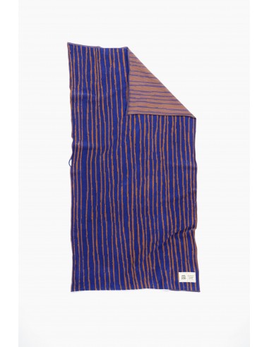 LIFESTYLE Stripe Bath Towel | Azure & Chestnut france